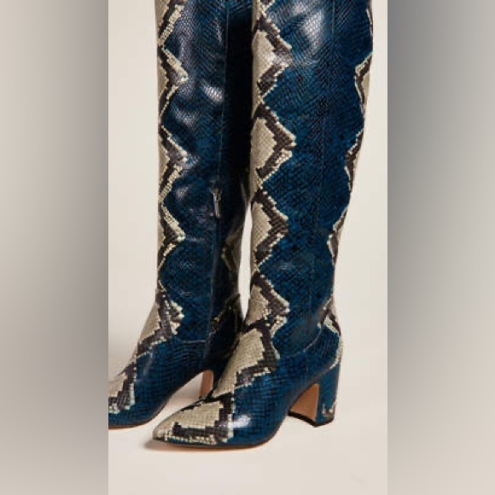 Sam Edelman Hai Tall snake print Boots Size: 6.5 - Picture 2 of 8
